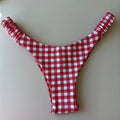 Calcinha Frufru Xadrez vermelho (BUSTO NÃO INCLUSO)
