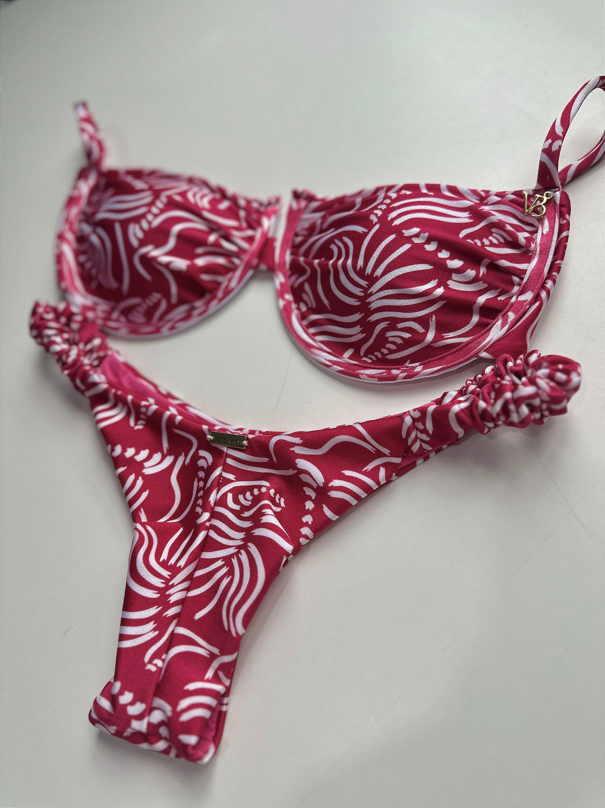 Meia Taça Drapeado Havana (CALCINHA NÃO INCLUSO)