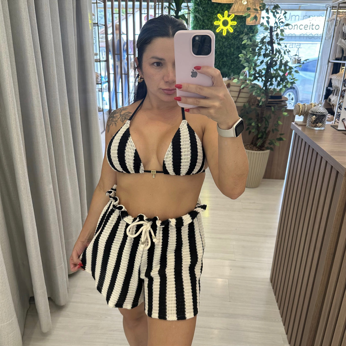 Short Miami listra P&B