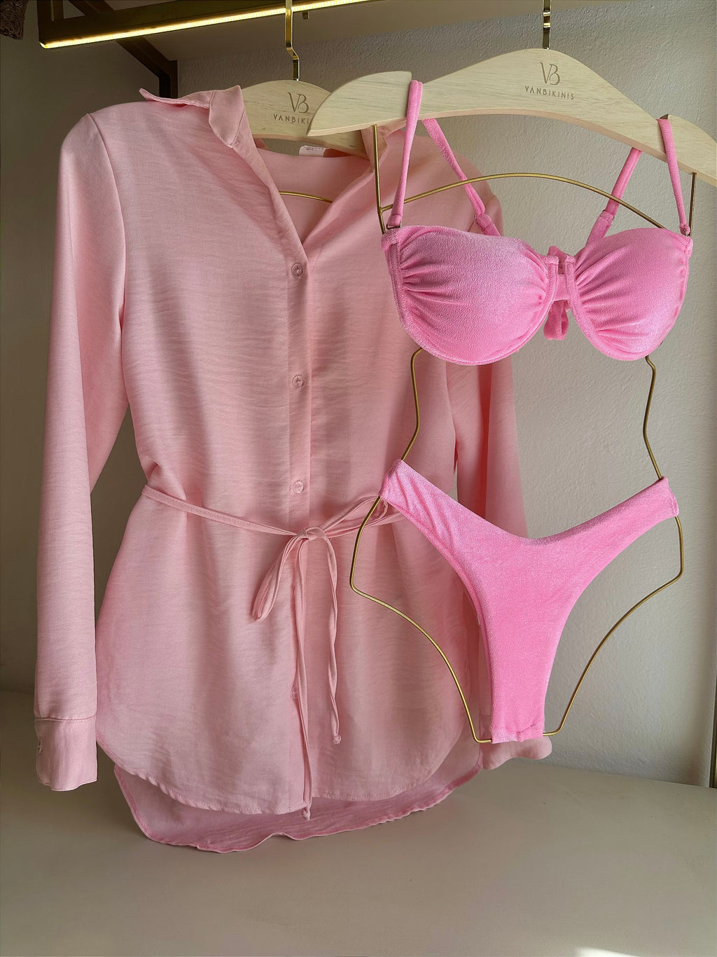 Camisa maldivas Rosa