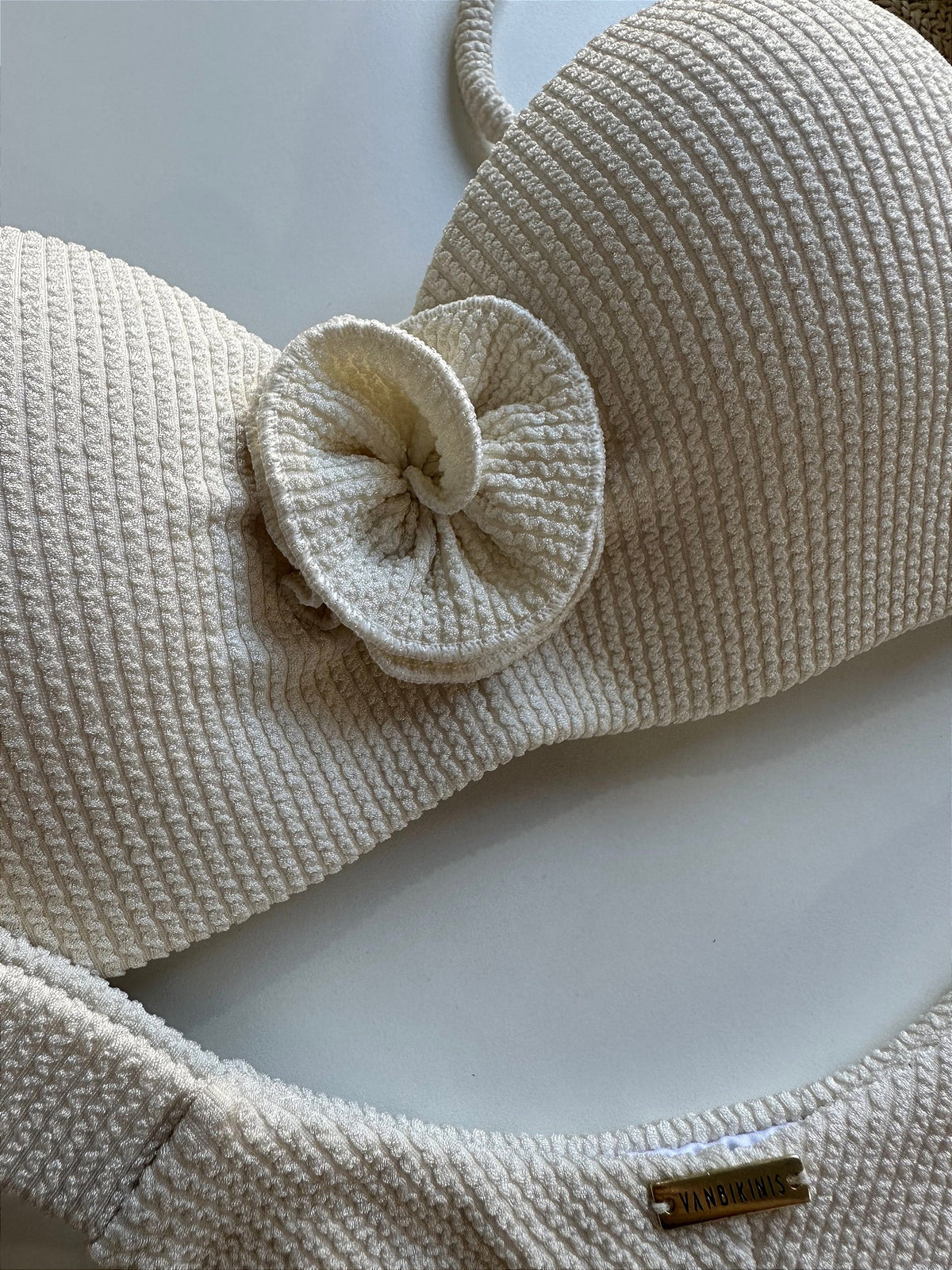 Bojo inteiro Plisse Off white (CALCINHA NÃO INCLUSO)