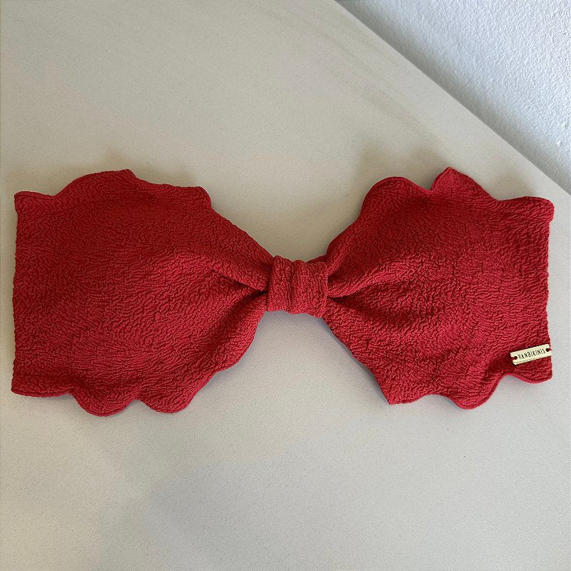 Top Nuvem Vórtex vermelho (calcinha não inclusa)