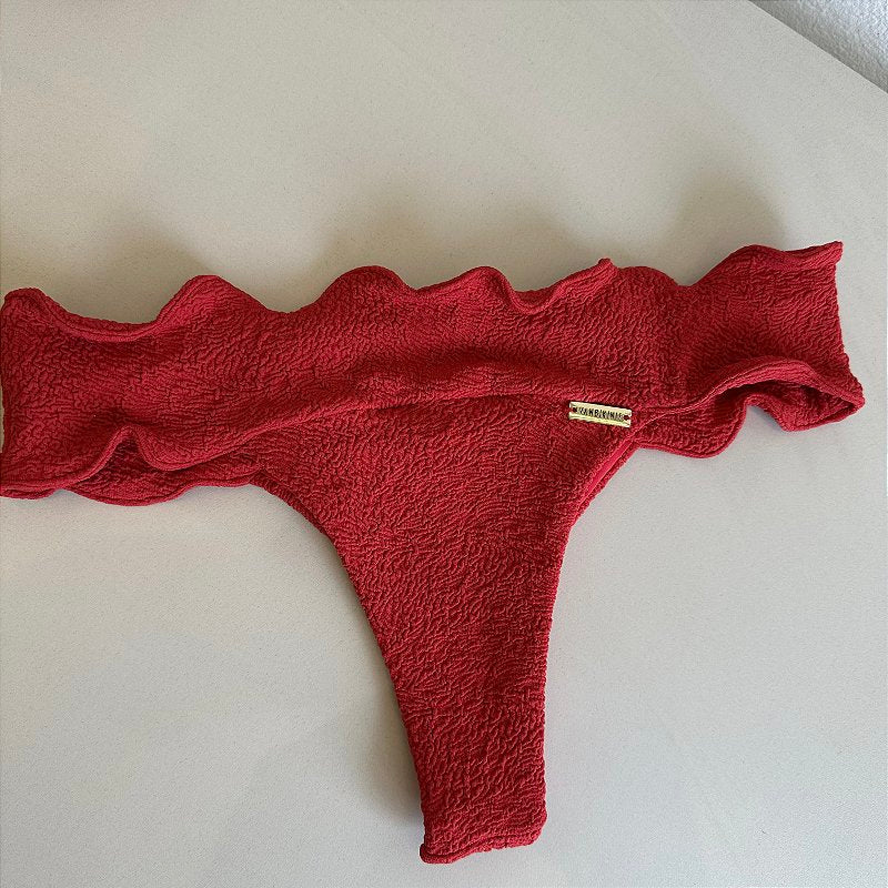 Calcinha nuvem Vórtex vermelho (BUSTO NÃO INCLUSO)