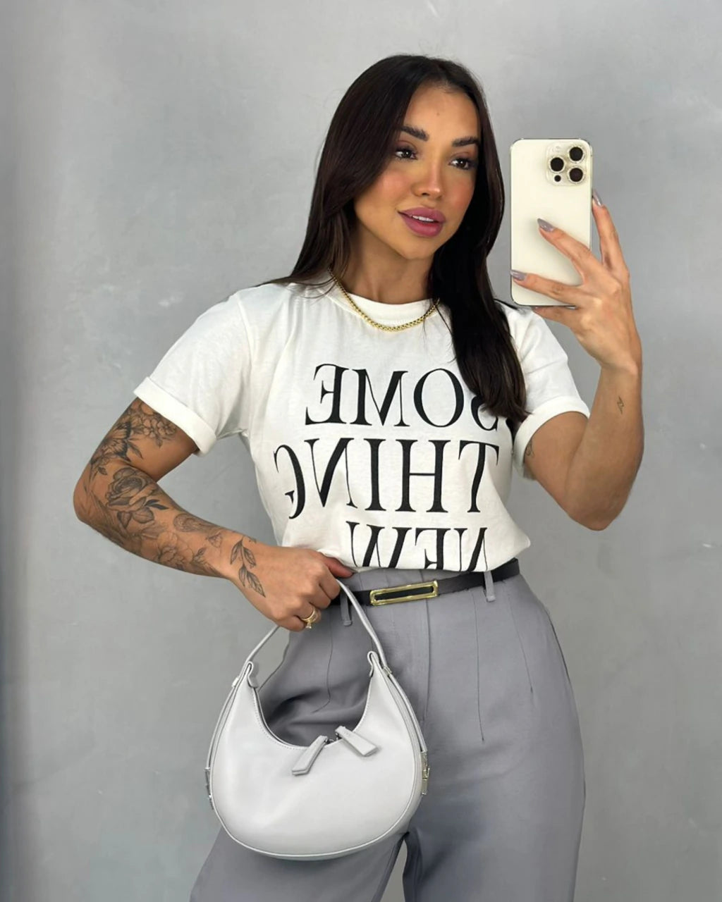 T Shirts algodão Some Thing New